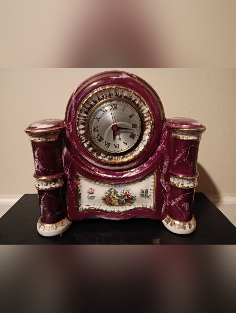 Beautiful Vintage Lanshire Electric Mantle Clock